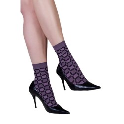 Ankle Highs With Squares Print Ider
