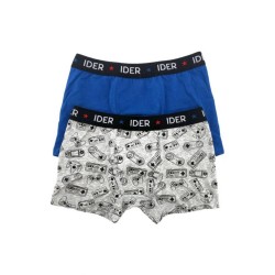  Boy's Cotton Boxer With Game Consoles Pattern Set Of 2 Pieces Ider