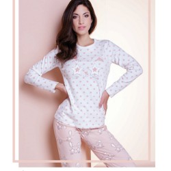 Women's Cotton Pyjamas Rabbit Love And Bra