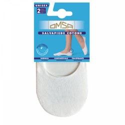 Invisible Cotton Socks With Silicone Band Set of 2 Pairs Omsa