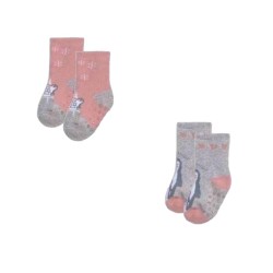 Baby Patterned Thermal Socks With Anti-slip Sole  Set Of 2 Pairs Ysabel Mora 52247/1