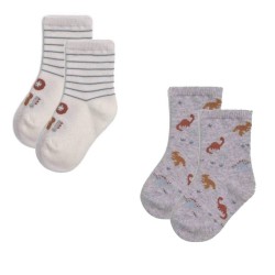 Baby Patterned Socks Set Of 2 Pairs Ysabel Mora 52248/2